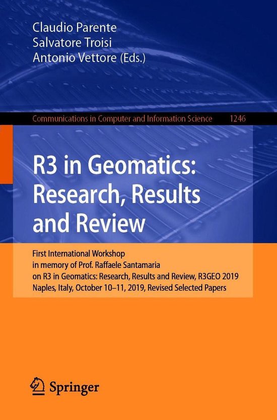Springer Nature Proceedings Computer Science - R3 in Geomati ... - cover