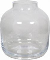Set van 3x stuks glazen vaas/vazen Mensa 6,5 liter met smalle hals 19 x 21 cm - Bloemenvazen van glas