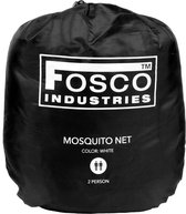 Fosco Industries Muskietennet  2 persoons - wit