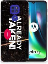 Telefoon Hoesje Motorola Moto G9 Play | E7 Plus Leuk TPU Back Cover Already Taken Black