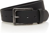 Timbelt - Herenriem - 4 CM - 100% Leder - Modelnummer 421 - Zwart