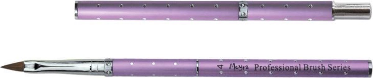 Goedkoopste Moyra Acryl - Penseel - Nagels - Lila nr 4
