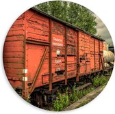 Dibond Wandcirkel - 'Deutsche Reichsbahn'  - 80x80cm Foto op Aluminium Wandcirkel (met ophangsysteem)