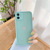 iPhone 12 Pro - Mat Transparent Sky Blue cover / case / hoesje