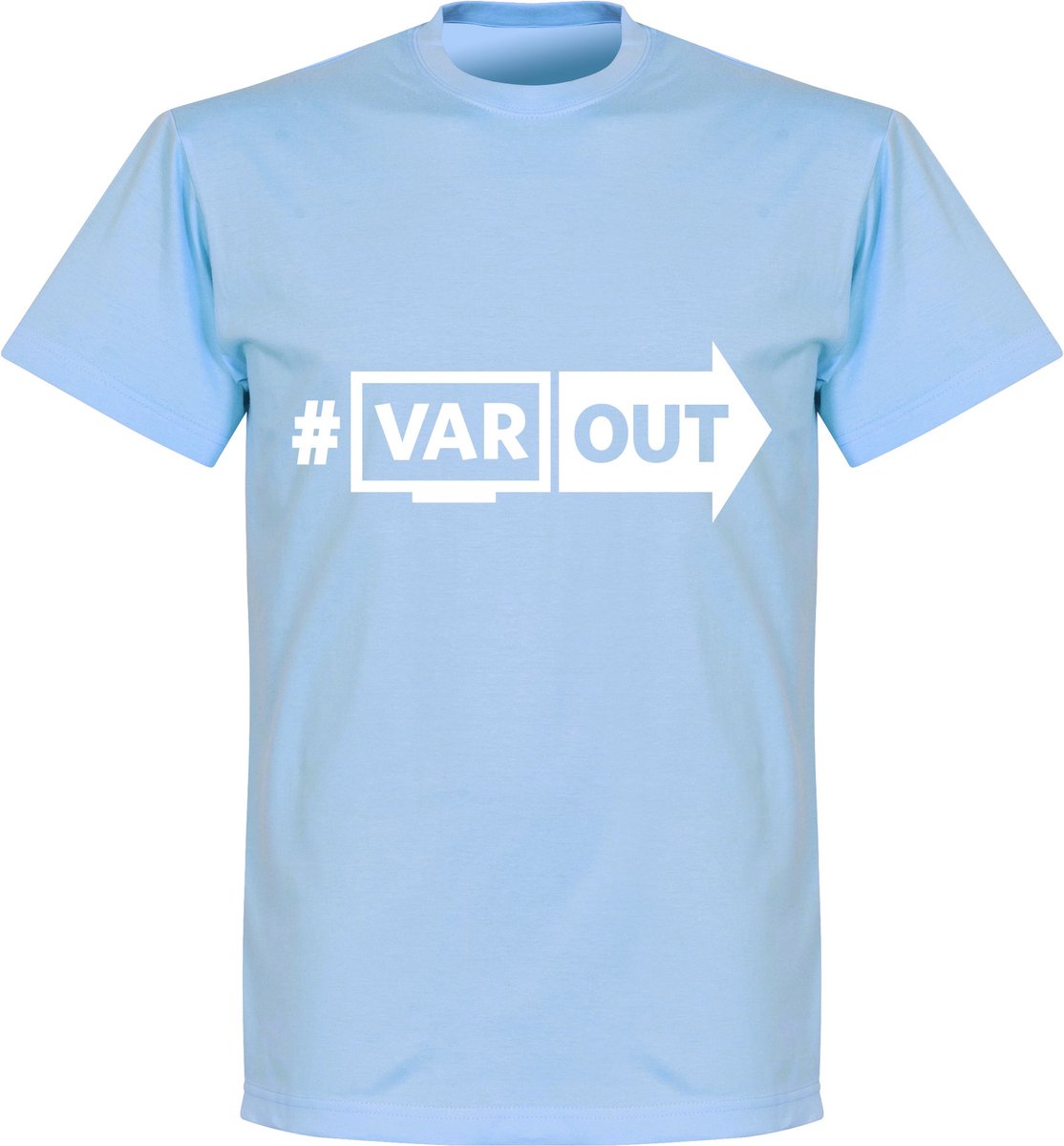 VARout T-Shirt - Lichtblauw/ Wit - S