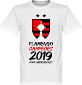 Flamengo 2019 Copa Libertadores Champions T-Shirt - Wit - XXL