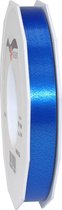 1x XL Hobby/decoratie blauwe satijnen sierlinten 1,5 cm/15 mm x 91 meter- Luxe kwaliteit - Cadeaulint satijnlint/ribbon
