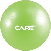 Care Fitness - Fitnessbal - ⌀75 Cm Groen - Inclusief pomp - PVC - Yoga/Pilates/Functional Fitness