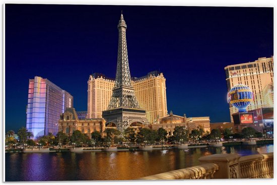 Forex - Paris Hotel in Las vegas - 60x40cm Foto op Forex