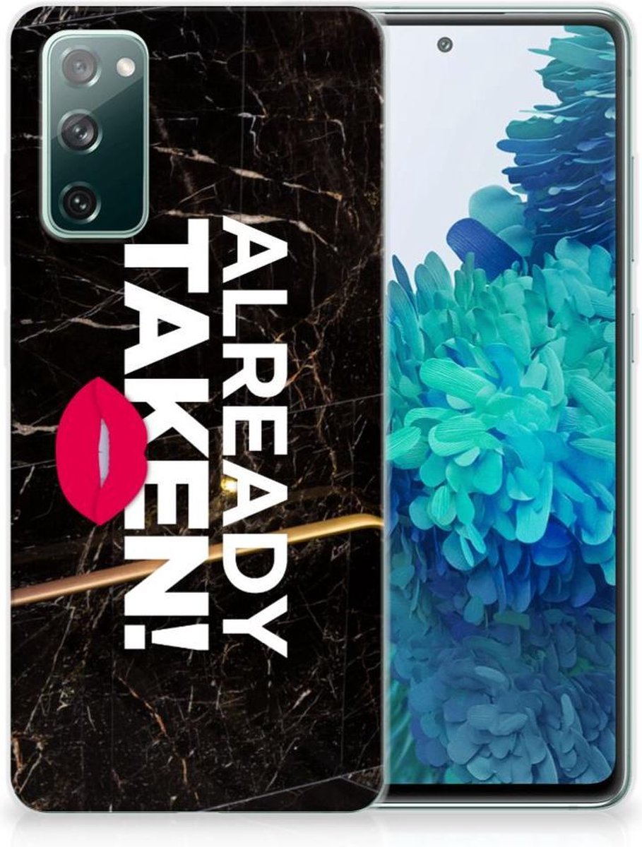 Samsung Galaxy S20 FE Siliconen hoesje met naam Already Taken Black