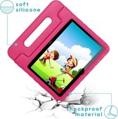 iMoshion Tablet Hoes Kinderen Geschikt voor Huawei MediaPad T3 10 inch - iMoshion Kidsproof Backcover met handvat - Roze