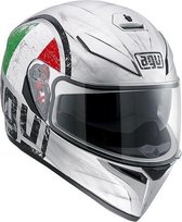 AGV K-3 Scudetto Multi Helm mat zilver print