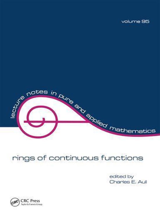 Lecture Notes in Pure and Applied Mathematics - Rings of Con ... - cover