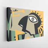 Abstract Jazz Art Character, Music Contemporary Art (Vector Art) - Modern Art Canvas - Horizontal - 213125899 - 40*30 Horizontal