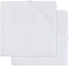 foto van Jollein Hoeslaken Molton Wieg 40x80/90cm - Wit - 2 Stuks