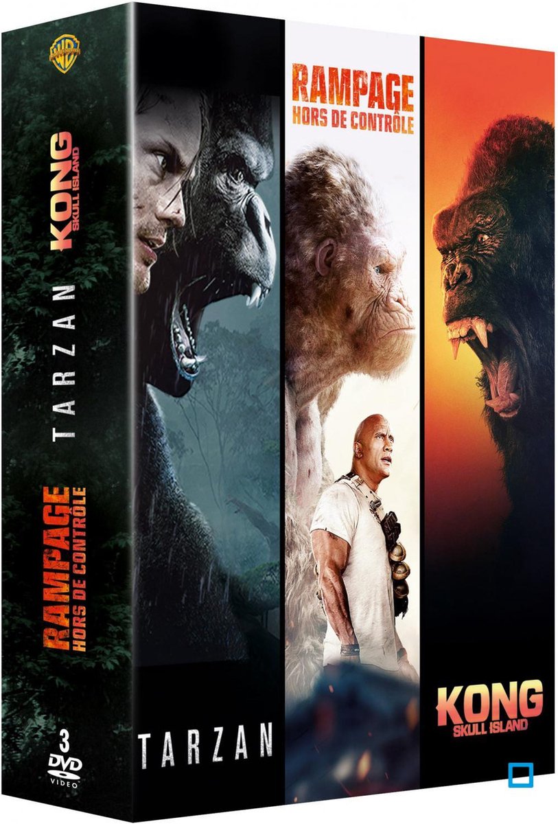 Rampage : Hors de contrôle + Tarzan + Kong : Skull Island - 