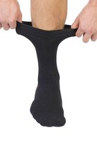 Zwarte sokken met extra brede manchetten 3 paar maat 43/46