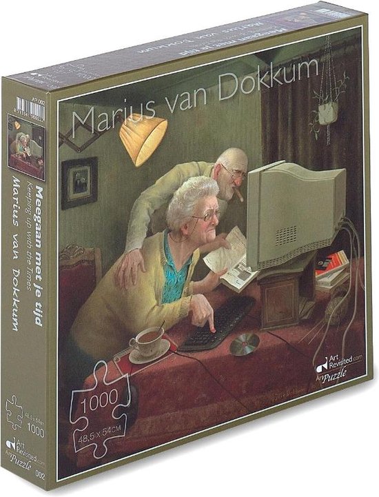 Puzzel 1000x Marius van Dokkum Meegaan met je tijd | bol.com