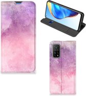 Leuk Telefoonhoesje Xiaomi Mi 10T | 10T Pro Bookcase Cover Pink Purple Paint