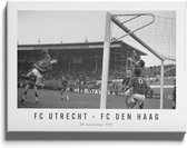 Walljar - FC Utrecht - FC Den Haag '71 II - Zwart wit poster met lijst