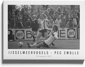 Walljar - Ijsselmeervogels - PEC Zwolle '73 - Zwart wit poster