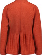 Cassis - Female - Cardigan met plooitjes  - Roodbruin