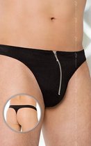 SoftLine Collection - Sexy heren string met sluiting aan de voorkant zwart XL