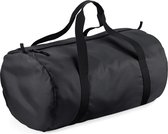 BagBase Packaway Barrel Bag / Duffle Sac de voyage résistant à l'eau (32 litres) (lot de 2) (Zwart/ Zwart)