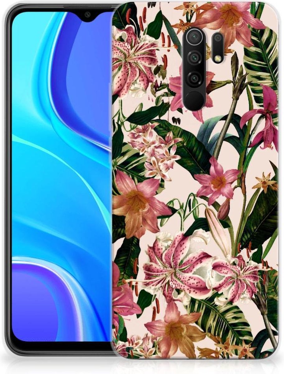 Xiaomi Redmi 9 TPU Case Flowers
