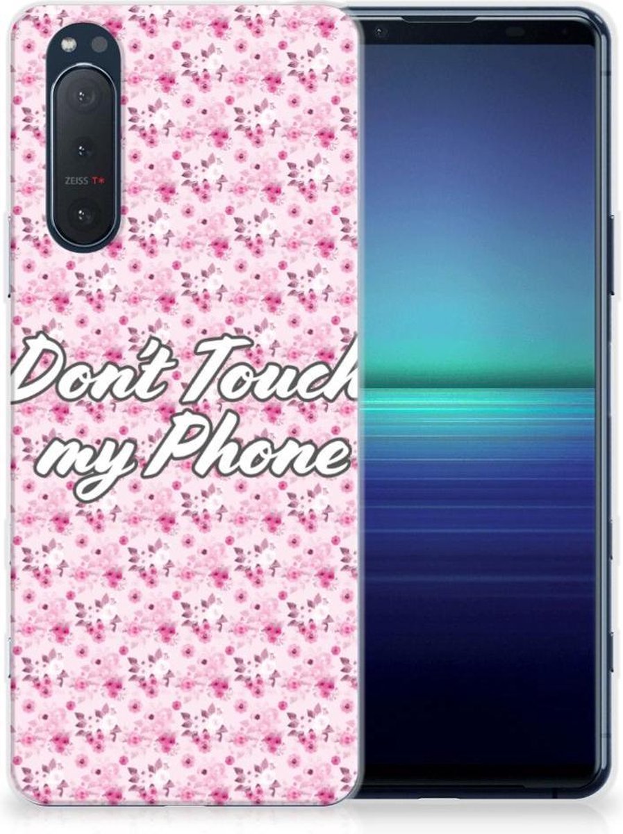 TPU Hoesje voor Sony Xperia 5II Silicone-hoesje Flowers Pink DTMP