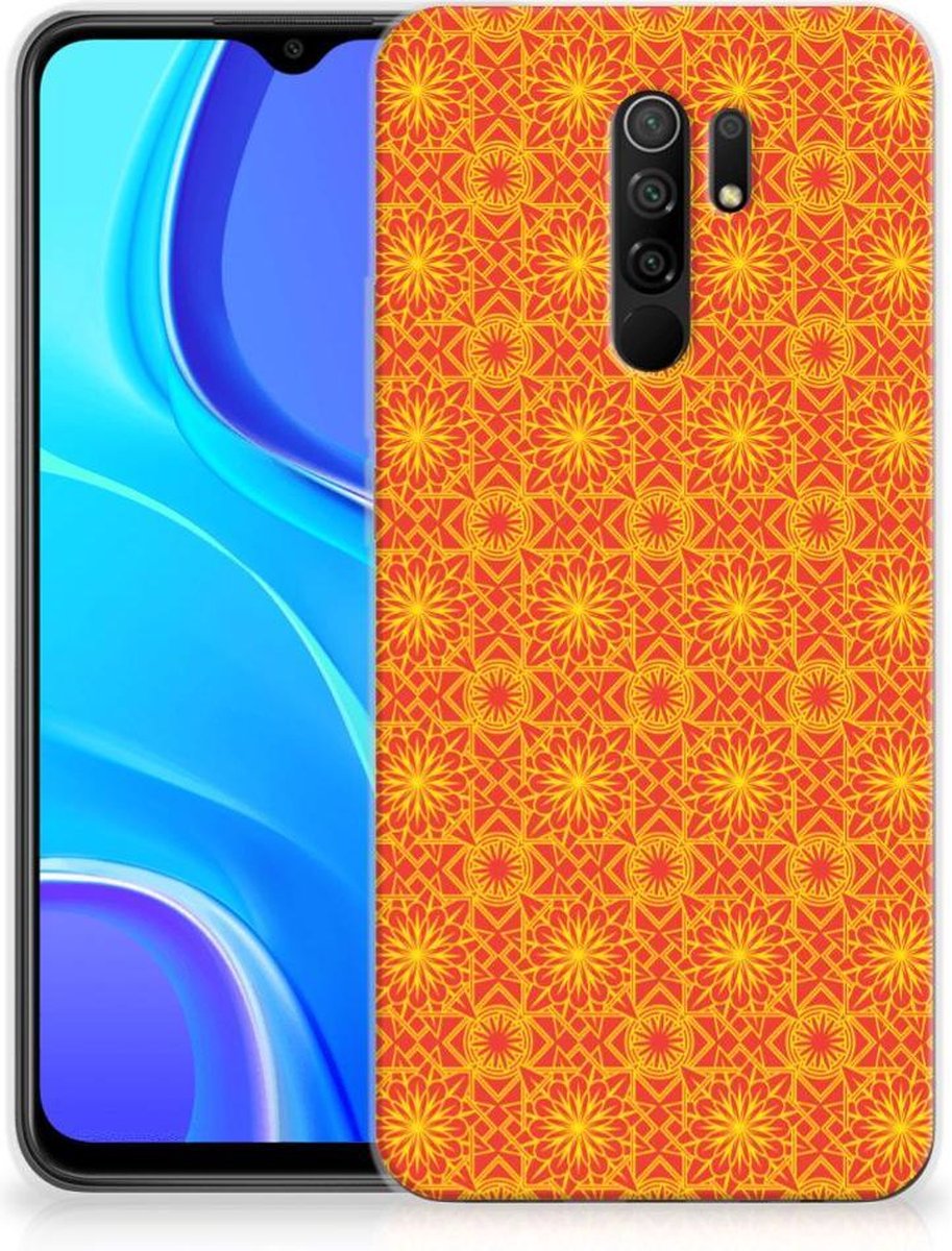 Xiaomi Redmi 9 TPU bumper Batik Oranje
