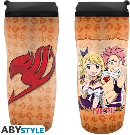 Foto: Fairy tail lucy natsu tumbler koffiebeker to go 355ml