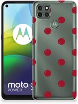 Silicone Case Motorola Moto G9 Power Telefoonhoesje Kersen