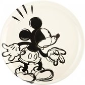 Zak!designs Feestbord Mickey Junior 25,5 Cm Melamine Geel/zwart