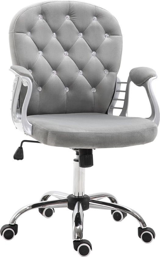 lavendel mini voor mij Bureaustoel - Ergonomische bureaustoel - Klassiek design - Grijs | bol.com