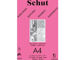 Schut schetspapier A3 tekenblok 180gr 70 vel voor kunstenaars.