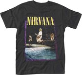 Nirvana Heren Tshirt -M- Stage Jump Zwart