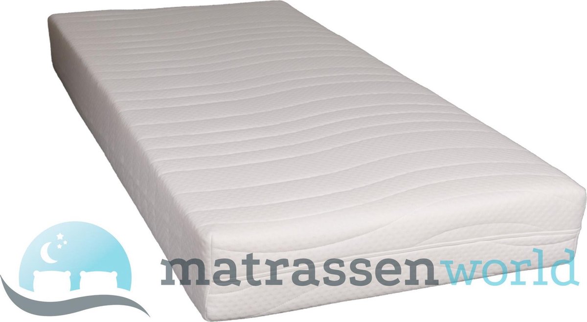 Nessa® Micro Pocketvering Matras - 70 x 200 cm dikte c.a. 21 cm Wit