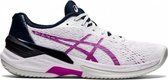 ASICS Sky Elite FF Dames - Sportschoenen - wit/paars - Volleybal -