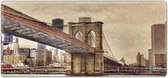 Muismat xxl Brooklyn Bridge uit New York 90 x 40 cm - Sleevy - mousepad - Collectie 100+ designs