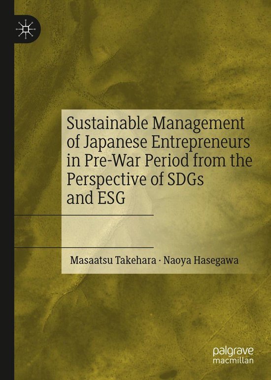 Sustainable Management of Japanese Entrepreneurs in Pre-War  ... - cover