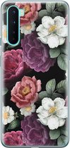 Leuke Telefoonhoesjes - Hoesje geschikt voor OnePlus Nord - Ogen print - Soft Case - TPU - Bloemen - Multi