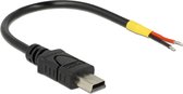 DeLOCK 85251 USB-kabel 0,1 m USB 2.0 Mini-USB B Zwart