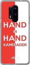 6F hoesje - geschikt voor OnePlus 8 Pro -  Transparant TPU Case - Feyenoord - Hand in hand, kameraden #ffffff