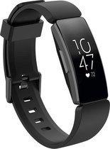 By Qubix - Fitbit Inspire HR siliconen bandje met gesp (large) - zwart