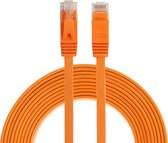 3m CAT6 Ultra dunne Flat Ethernet netwerk LAN kabel (1000Mbps) - Oranje - internet kabel