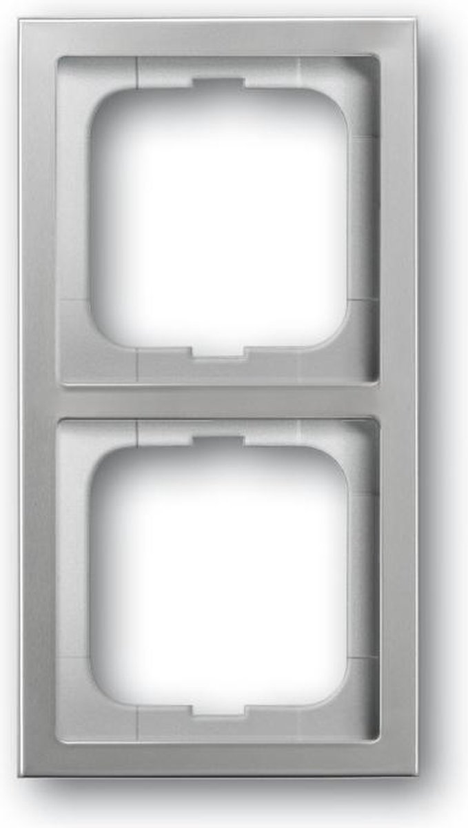 Busch-Jaeger Pure Stainless Steel afdekraam 2-voudig, edelstaal