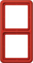 JUNG CD500 afdekraam kunststof, rood, (bxhxd) 81x152x9.85mm
