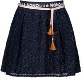 NONO Meisjes rokjes NONO Nadja Skirt dobby voile with logo w Navy Blazer 110