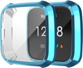 Fitbit Versa Lite TPU Case van By Qubix - Blauw - Geschikt voor activity tracker Fitbit Versa Lite - Volledig beschermd!